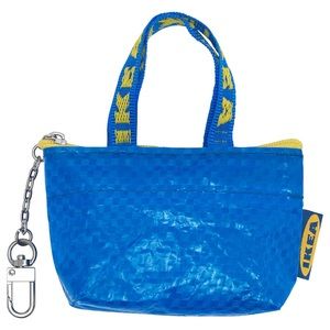 IKEA Key & Coin Purse KNOLIG Bag Small Blue, Zipper Bag